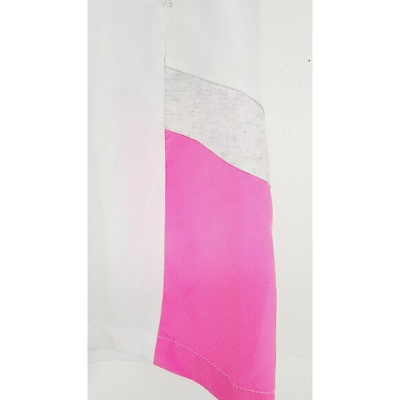 Antigua Kudos White & Hot Pink Sporty Golf Skort 2 - Picture 3 of 8